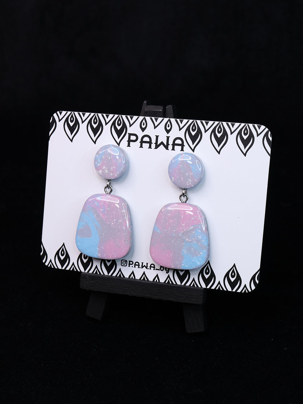 Thumbnail: EpoxyArt Earrings №382