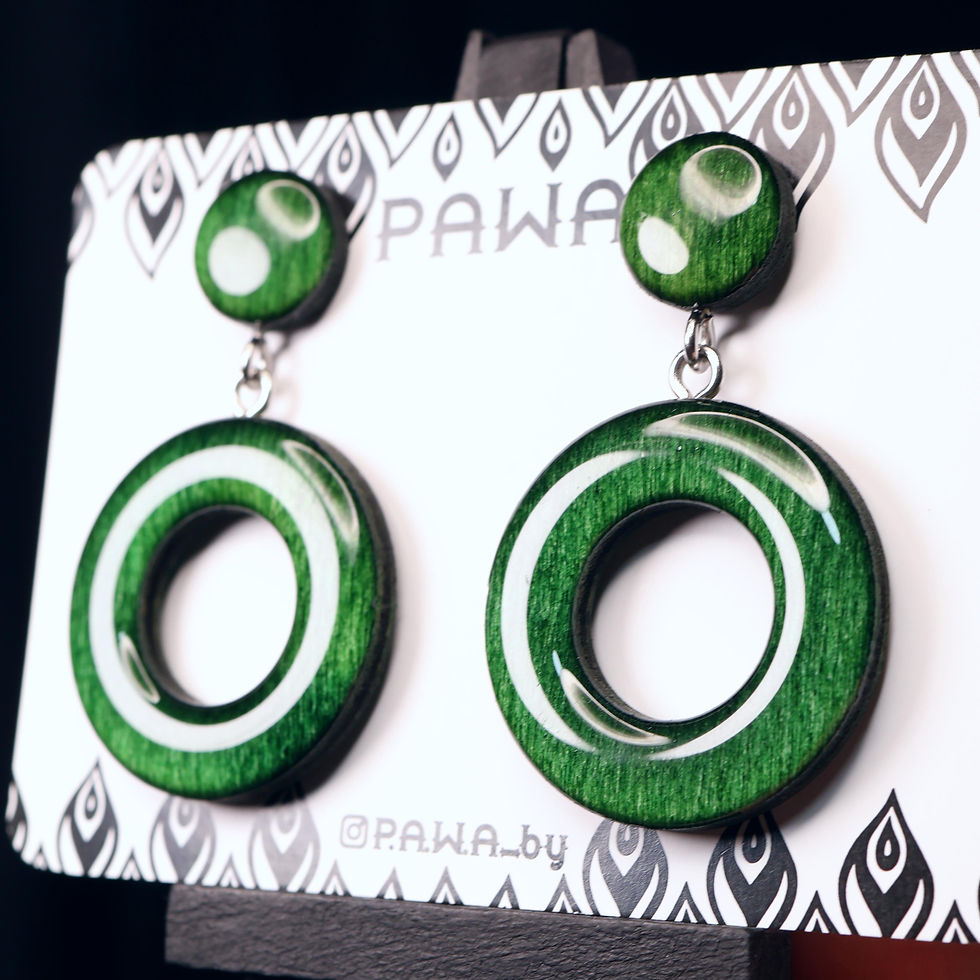 Thumbnail: EpoxyArt Earrings №70