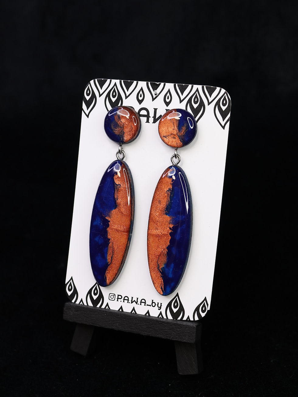 Thumbnail: EpoxyArt Earrings №361