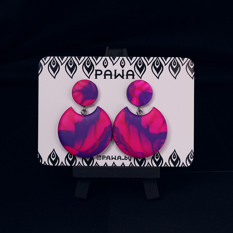 Thumbnail: EpoxyArt Earrings №82