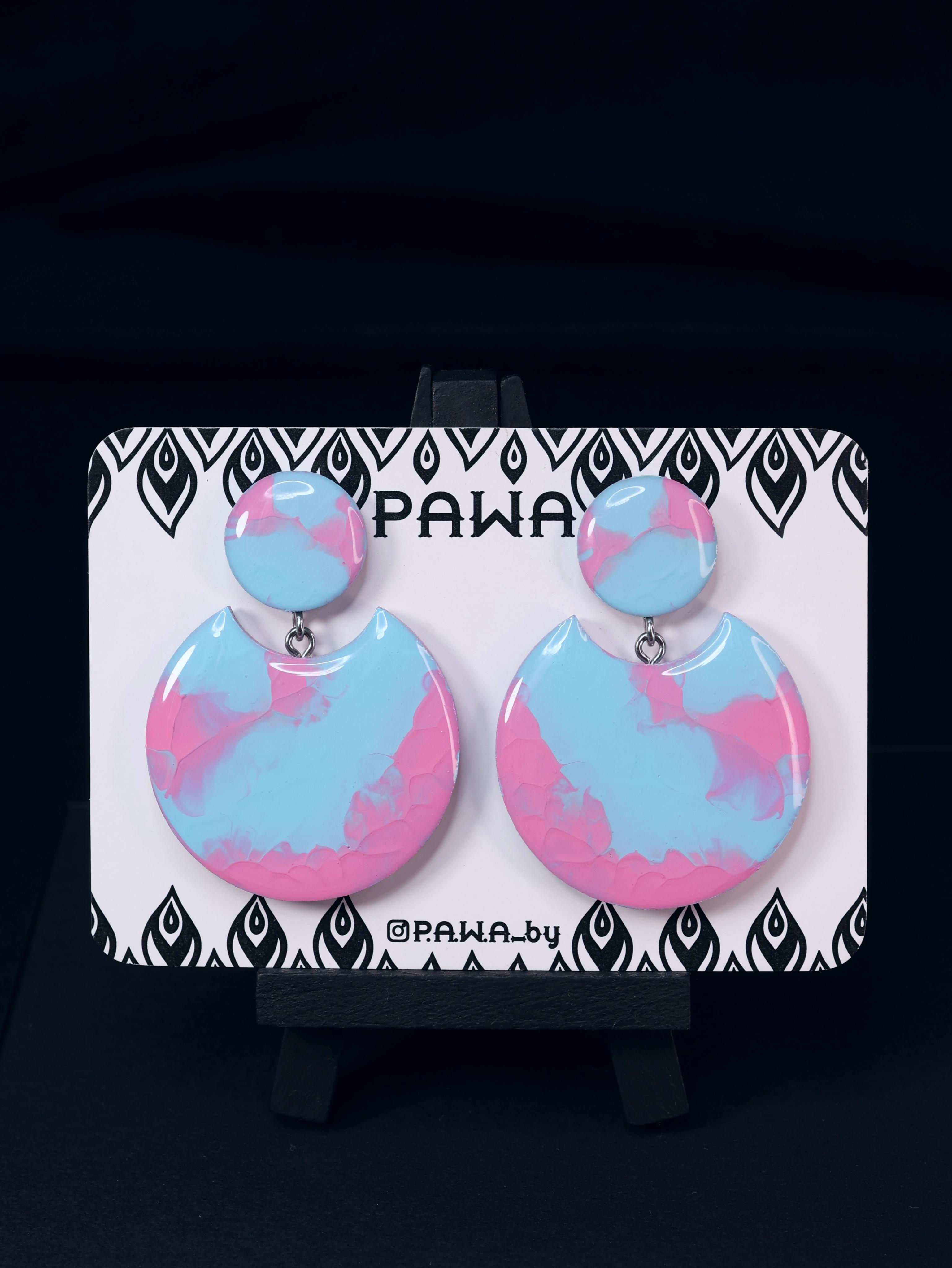 EpoxyArt Earrings №79