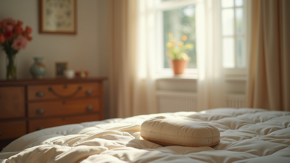 Close-up view of a simple, comforting home environment