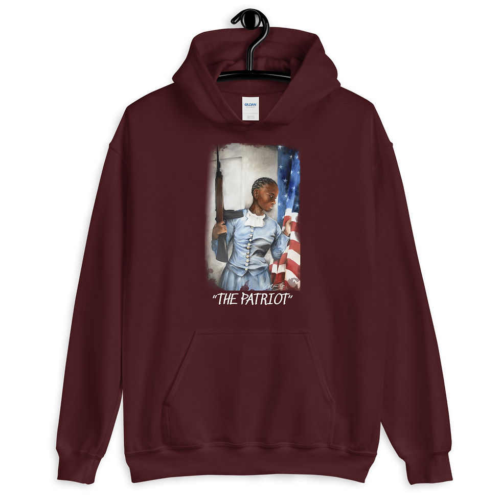 Thumbnail: "The Patriot" Unisex Hoodie (White Text)