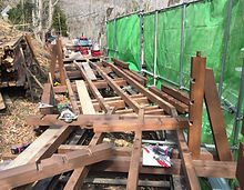 コーナー部大引と根太