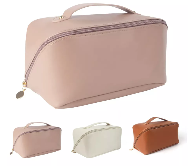 Miniatura: Women's Necessaire Large Capacity PU Leather Cosmetic Handbag Portable Travel-Ne