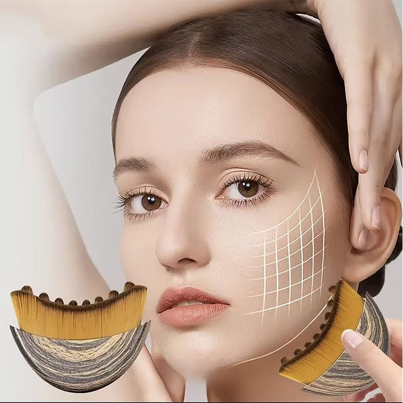 Miniatura: Lymphatic Contour Face Brush Ergonomically Designed To Fit  Sculpting Drainage M