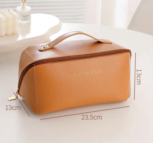 Miniatura: Women's Necessaire Large Capacity PU Leather Cosmetic Handbag Portable Travel-Ne