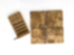 Thumbnail: Personalized Oak wood City Map Coasters with Stand
