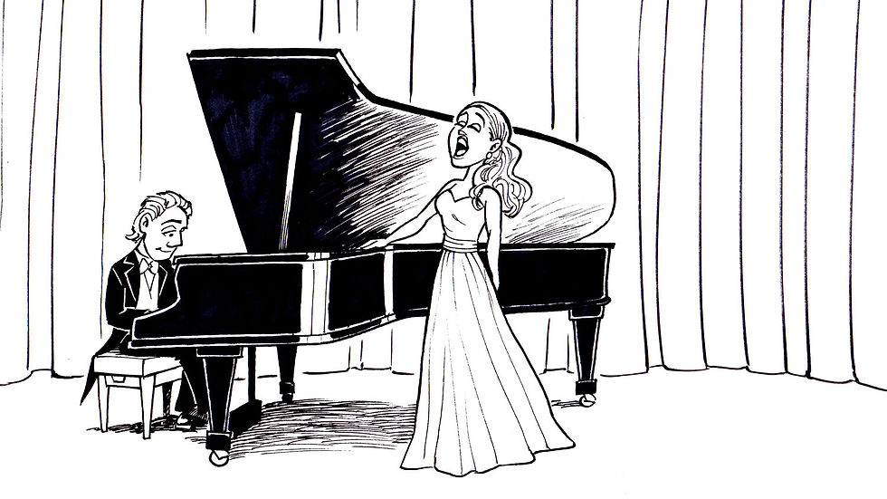 Female singer with male pianist