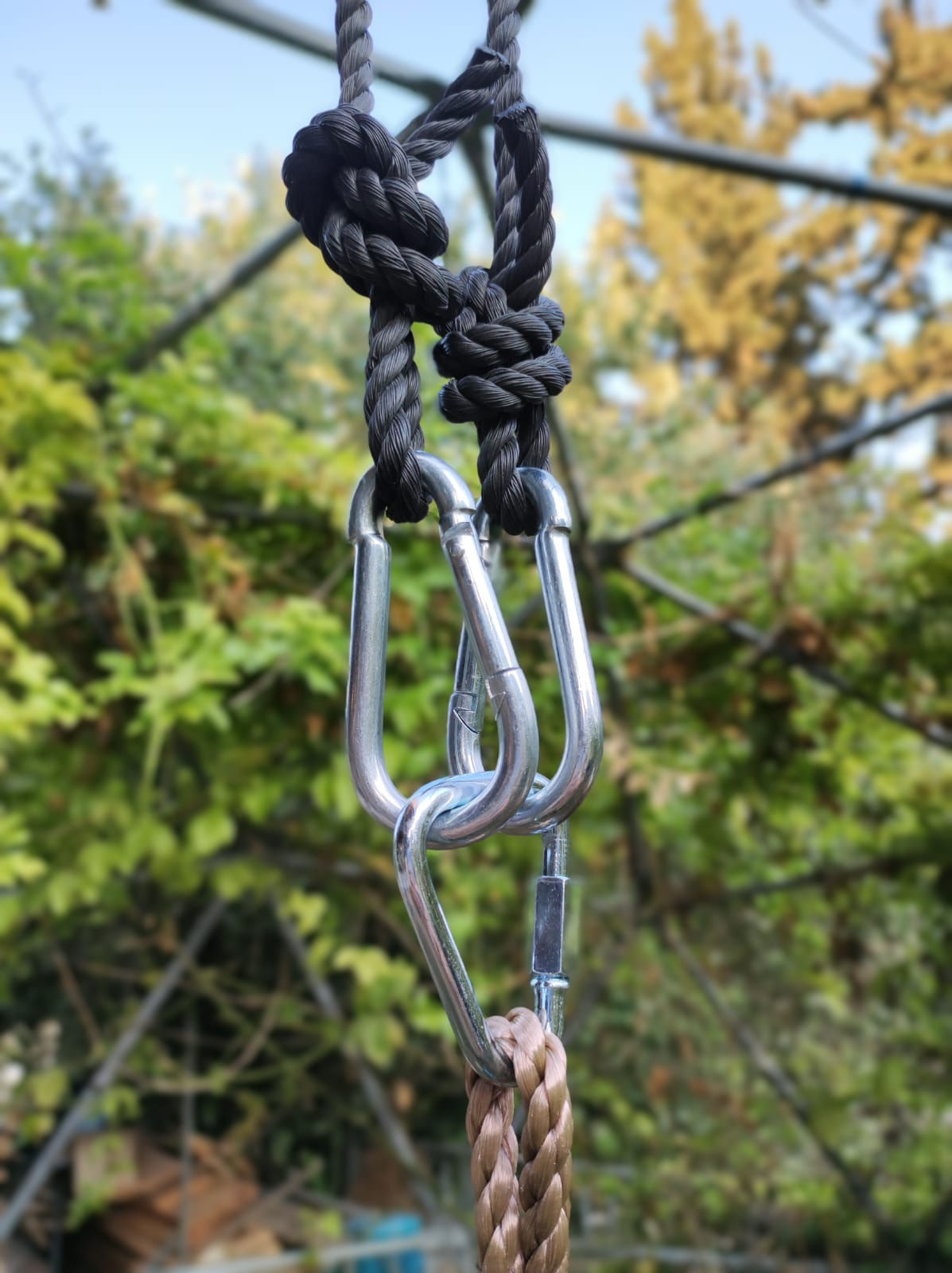 חבל עם שתי טבעות להתקנת נדנדנות ואביזרים על הטיפוסים שלנו