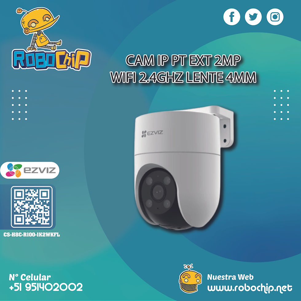 CAM IP PT EXT 2MP WIFI 2.4GHZ LENTE 4MM