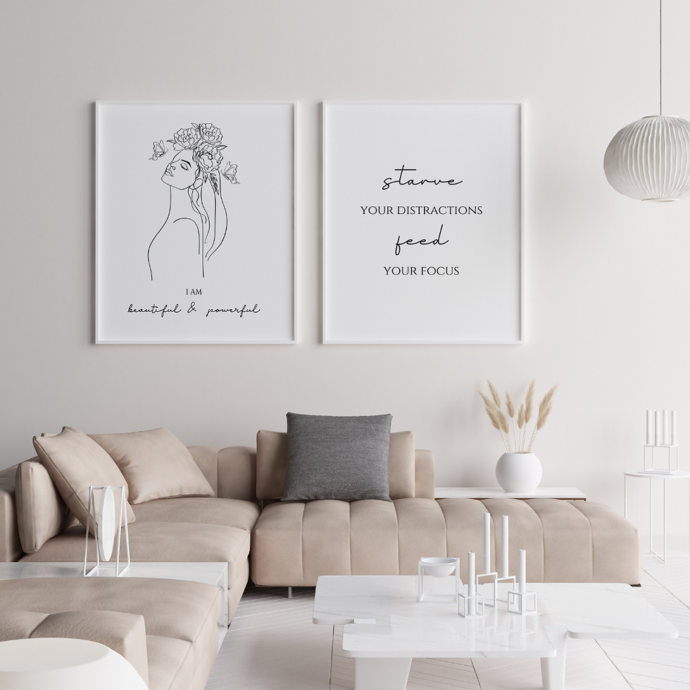 Minimalist Artwork and Decor