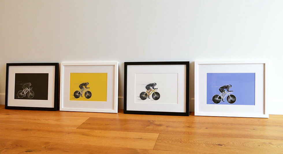 "Track Chick" Cycling Print
