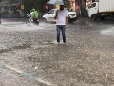 DVC barrage releasing water during heavy rain