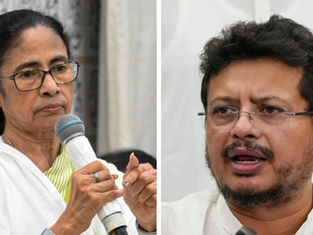 नंदीग्राम TMC चुनाव चिन्ह विवाद के बीच ममता बनर्जी और ऋतब्रत बनर्जी