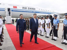 Chinese President Xi Jinping arrives in Delhi for the BRICS summit