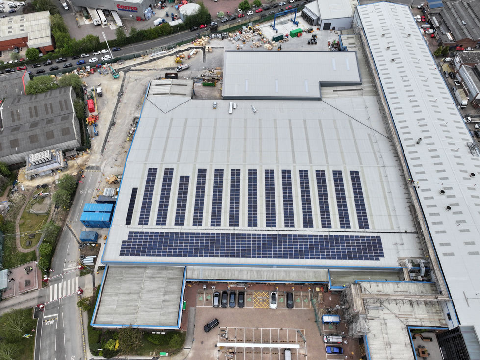 Industrial Drone Inspection New Build Progress Survey