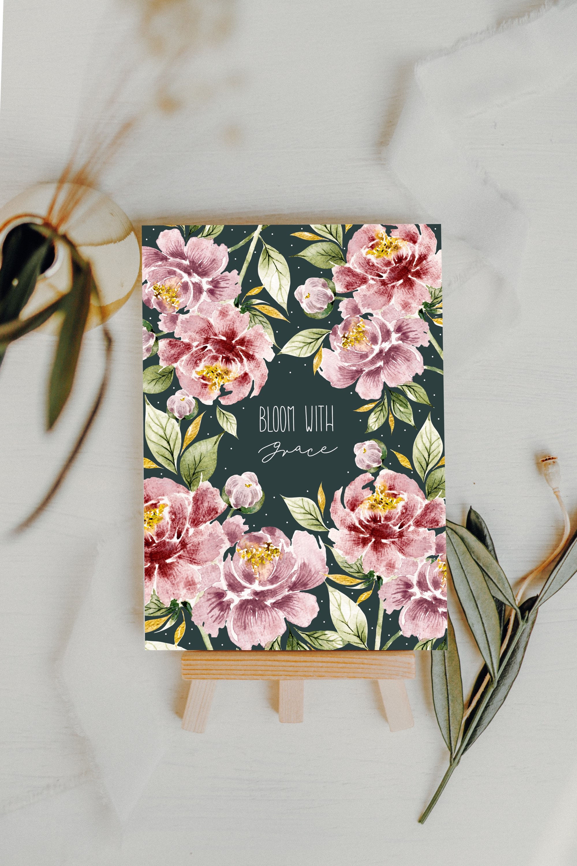 BLOOM WITH GRACE – POSTKARTE