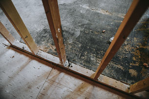 Full home selective demolition site in Calgary, AB prepared for new construction by Sledge