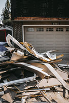 Full home selective demolition site in Calgary, AB prepared for new construction by Sledge