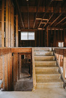 Residential demolition performed by Sledge, showcasing professional site management, safety practices, and efficient structure removal.