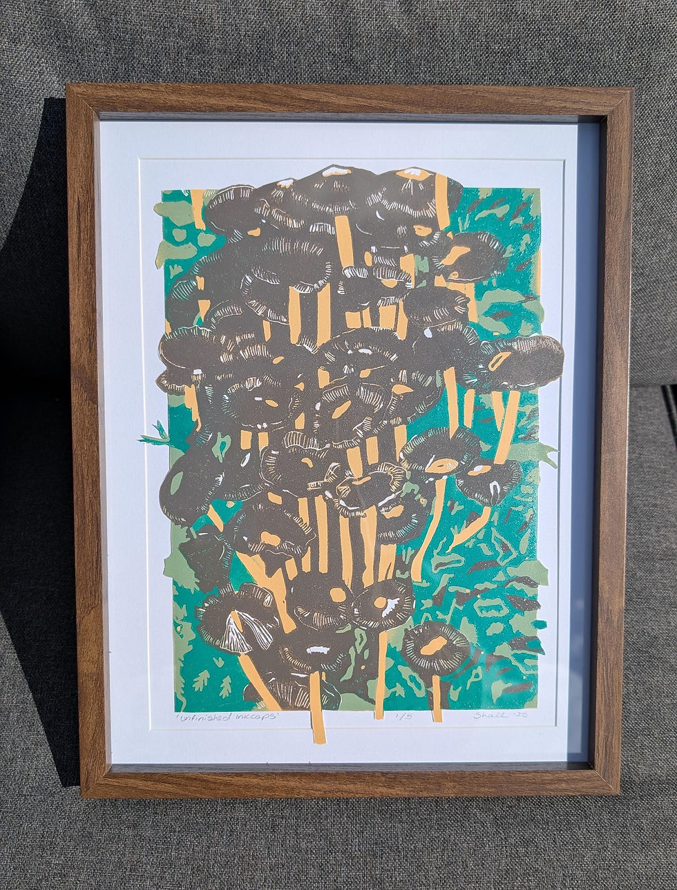 'Unfinished Ink Caps' Print