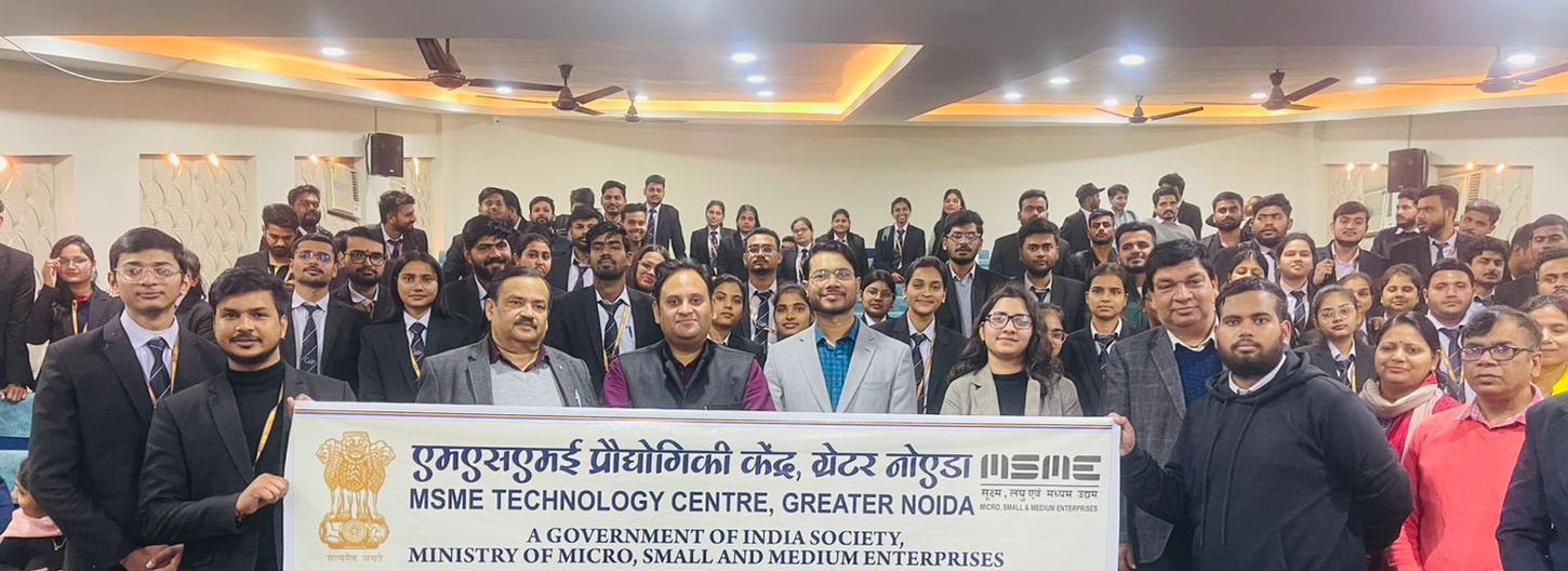  Greater Noida: Greater Noida Institute of Technology(GNIOT) in collaboration with Firgun Social Initiative Foundation, successfully hosted an impactful Entrepreneurship Awareness Program on its campus. Sponsored by the ESDP Division, Office of Development Commissioner, MSME, New Delhi, the program brought together aspiring entrepreneurs, educators, and thought leaders for a day dedicated to fostering innovation and entrepreneurial mindset.

The event was graced by the presence of esteemed Chief Guests, Mr. Anshul Bansal, CEO of An Additional Pie (AnAdPi), and Mr. Adarsh Rai, CMO of AnAdPi, both renowned for their contributions to education, leadership, & entrepreneurship development. They led the program, inspiring attendees with their valuable insights on entrepreneurship, resilience, and the role of innovative thinking in today's dynamic business environment.