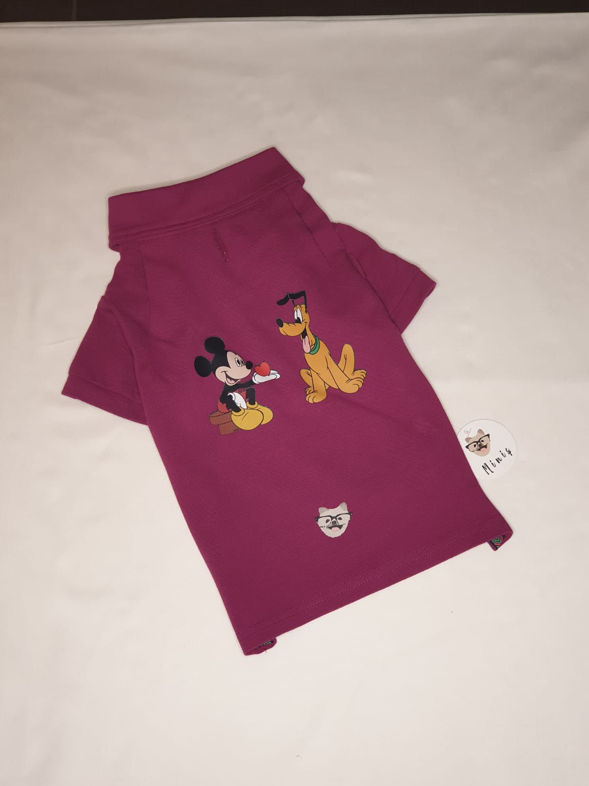 MOR MİCKEY GOFFY BASKILI POLO T-SHIRT   