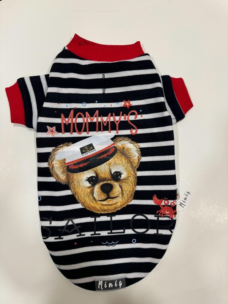 LACİVERT BEYAZ ÇİZGİLİ DENİZCİ SWEATHİRT