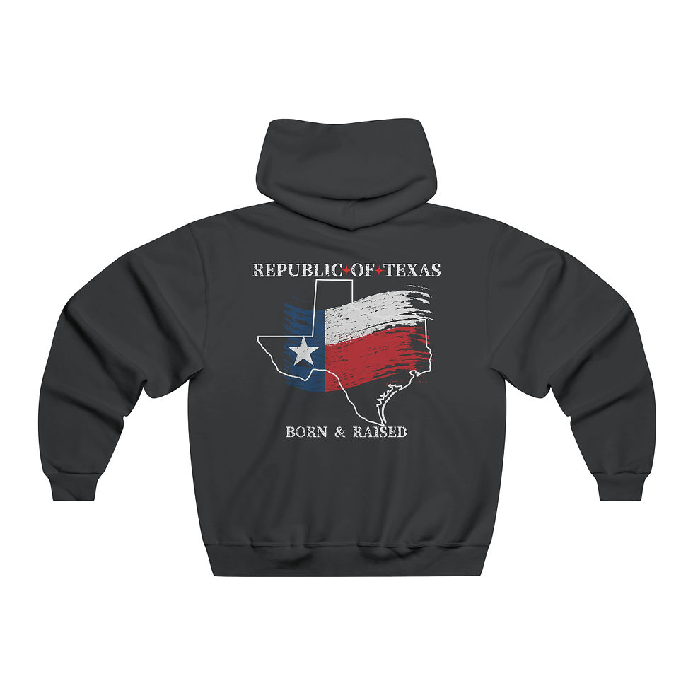 Thumbnail: "Republic of Texas" Men's NUBLEND® Hooded Sweatshirt - Bermuda Brand Co.