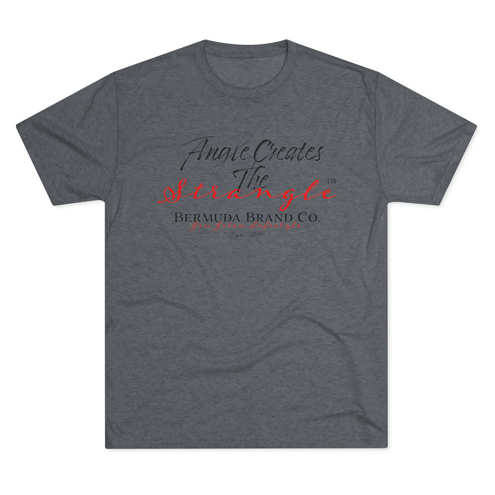 Thumbnail: "Angle Creates The Strangle " - Tri-Blend Crew Tee - Bermuda Brand Co. 