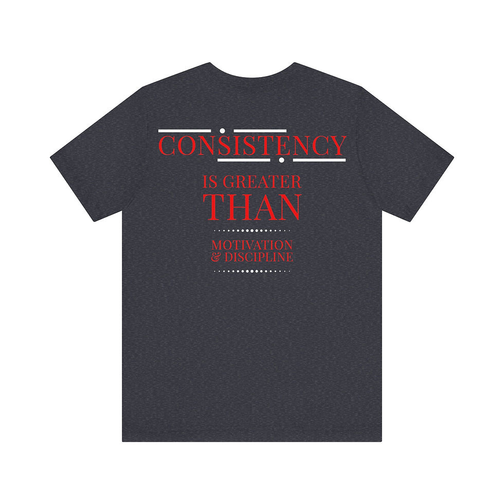 Thumbnail: Unisex Jersey Short Sleeve Tee - "CONSISTENCY" - Bermuda Brand Co.