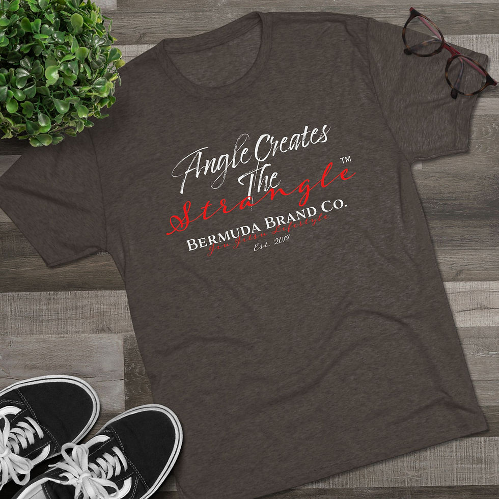 Thumbnail: "Angle Creates The Strangle " - Tri-Blend Crew Tee - Bermuda Brand Co. 