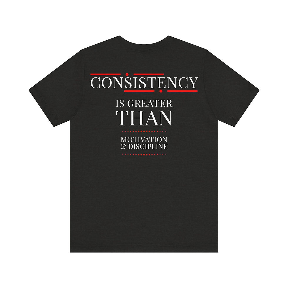 Thumbnail: Unisex Jersey Short Sleeve Tee - "CONSISTENCY" - Bermuda Brand Co.