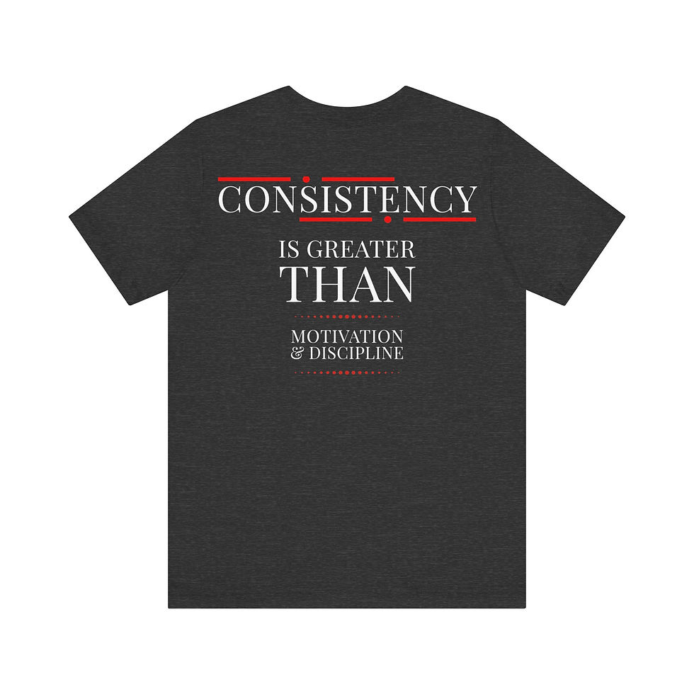 Thumbnail: Unisex Jersey Short Sleeve Tee - "CONSISTENCY" - Bermuda Brand Co.