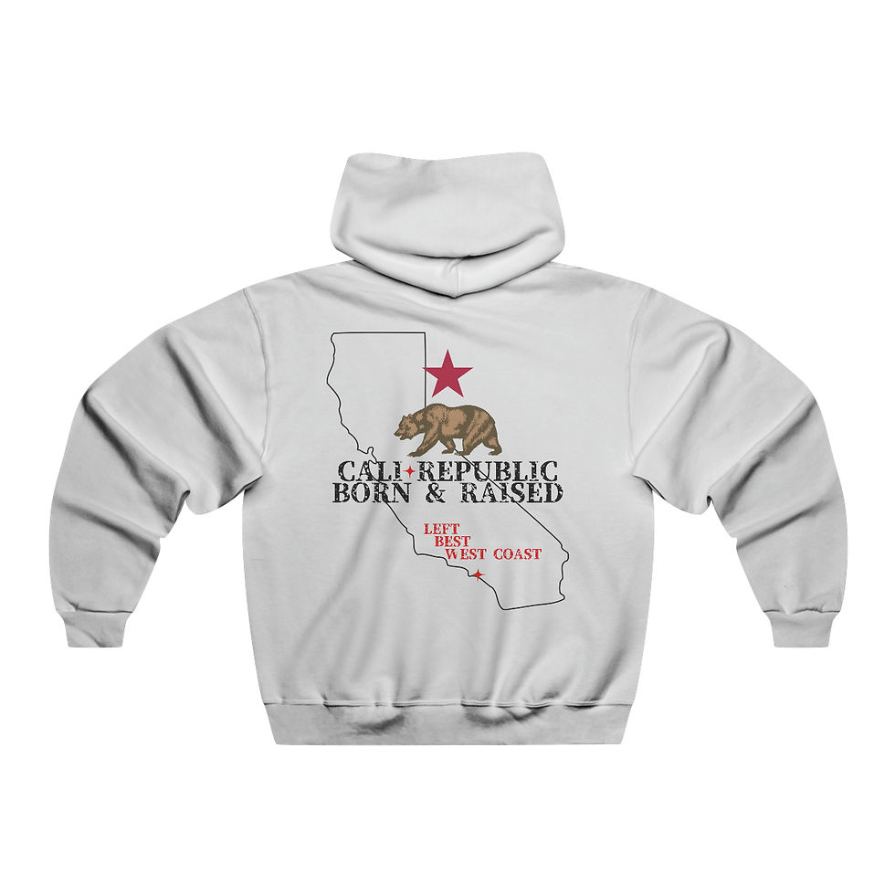 Thumbnail: "California Republic" Men's NUBLEND® Hooded Sweatshirt - Bermuda Brand Co.