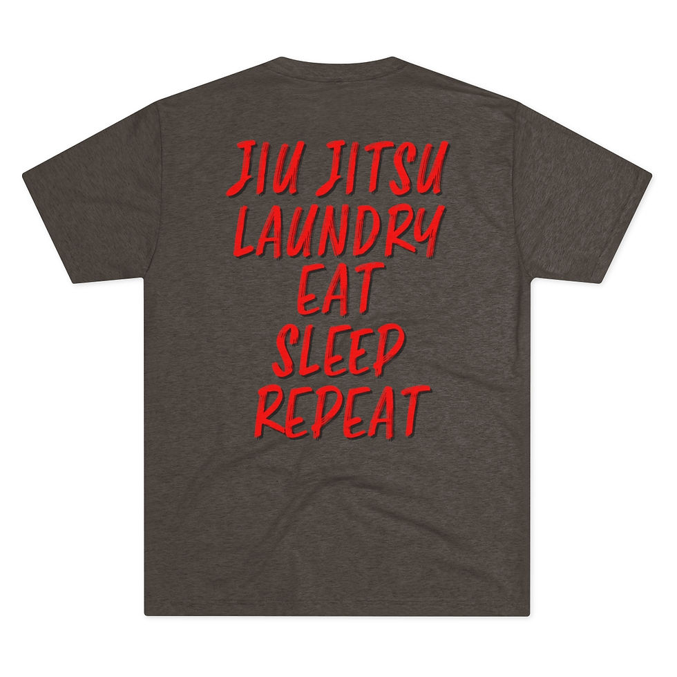 Thumbnail: "Jiu Jitsu & Repeat" - Tri-Blend Crew Tee - Bermuda Brand Co. 