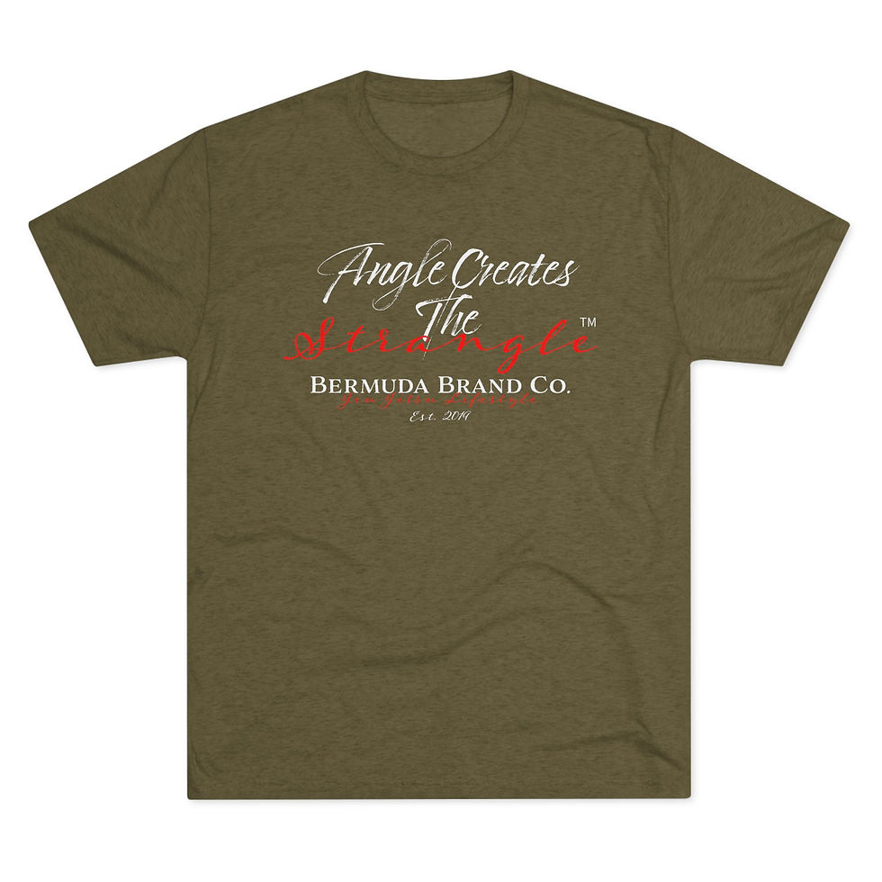 Thumbnail: "Angle Creates The Strangle " - Tri-Blend Crew Tee - Bermuda Brand Co. 