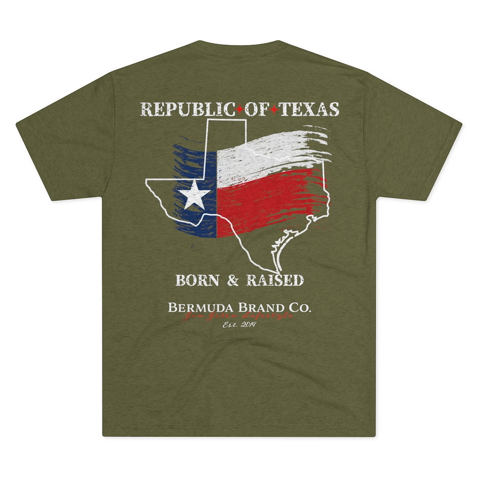 Thumbnail: "TEXAS LOVE EDITION" - Tri-Blend Crew Tee - Bermuda Brand Co. 
