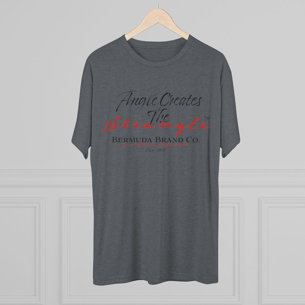 Thumbnail: "Angle Creates The Strangle " - Tri-Blend Crew Tee - Bermuda Brand Co. 