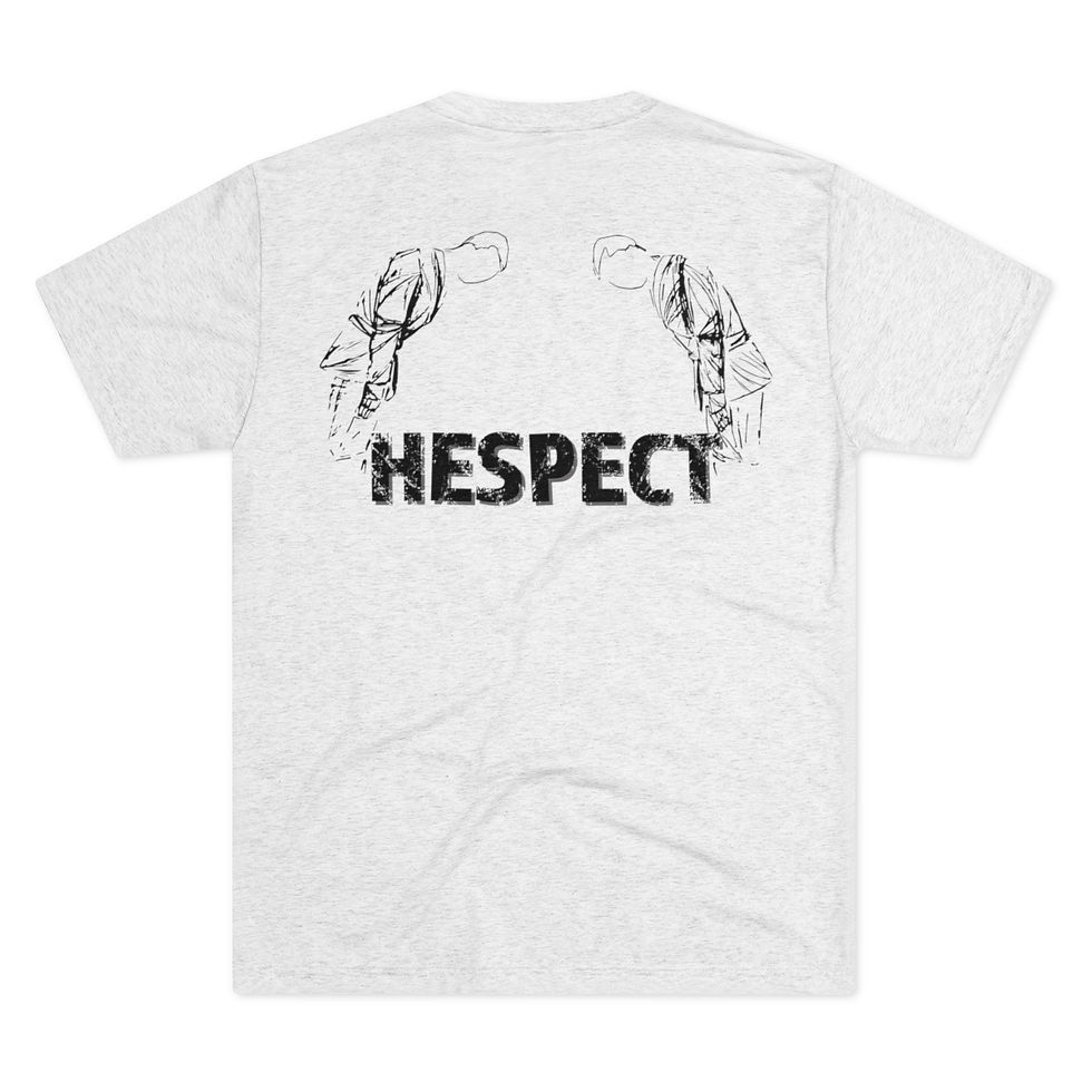 Thumbnail: "HESPECT" - Unisex Tri-Blend Crew Tee - Bermuda Brand Co.