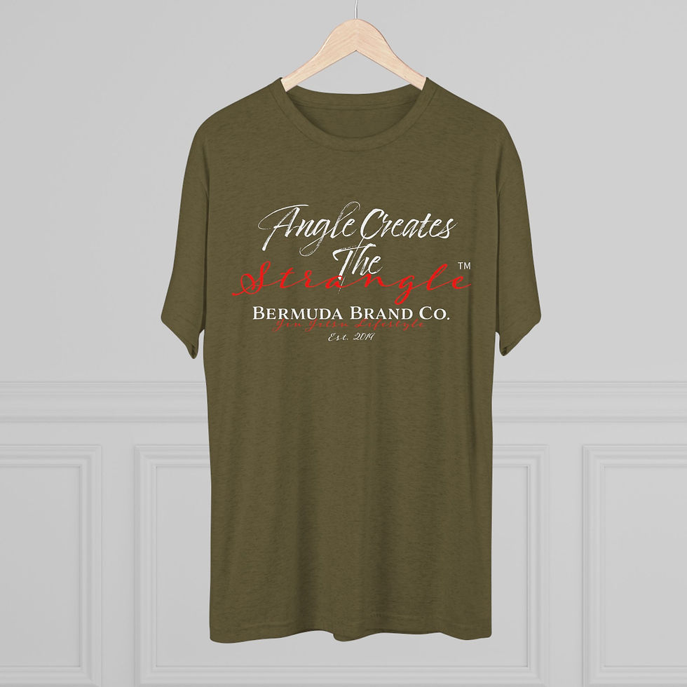 Thumbnail: "Angle Creates The Strangle " - Tri-Blend Crew Tee - Bermuda Brand Co. 