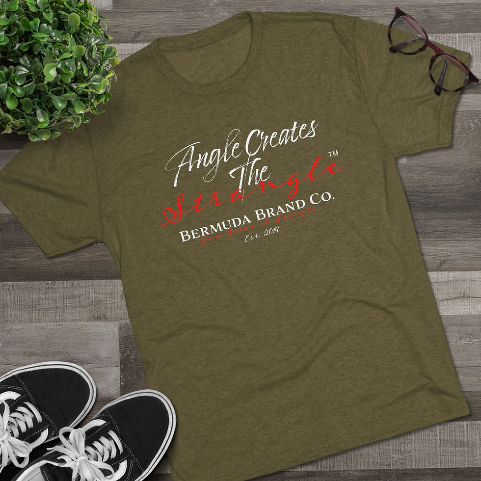 Thumbnail: "Angle Creates The Strangle " - Tri-Blend Crew Tee - Bermuda Brand Co. 