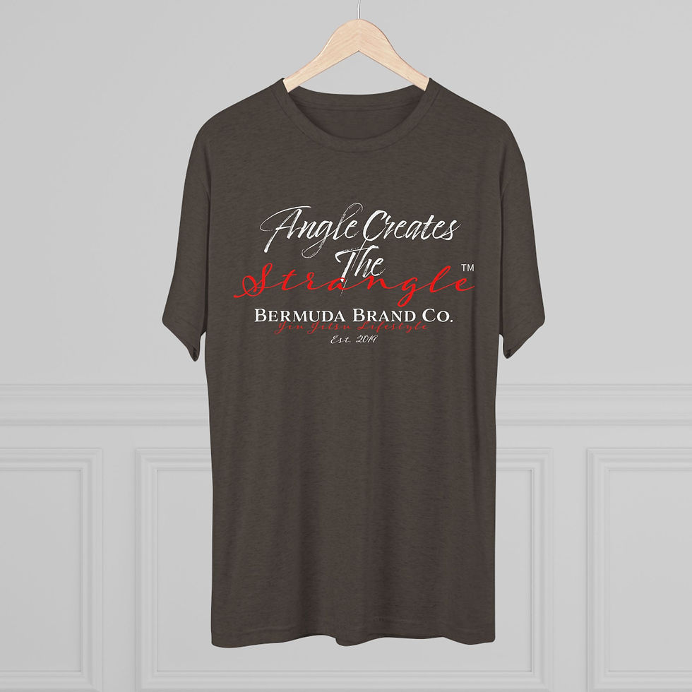 Thumbnail: "Angle Creates The Strangle " - Tri-Blend Crew Tee - Bermuda Brand Co. 