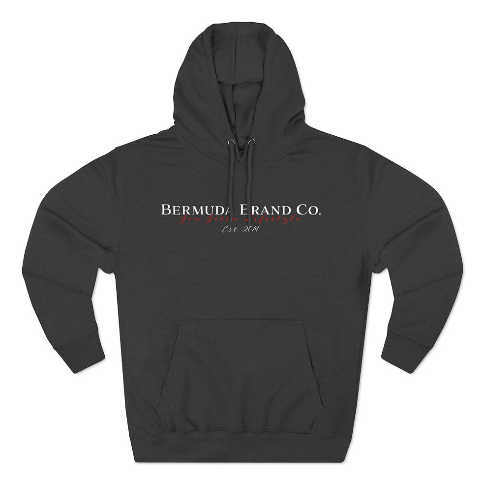 Thumbnail: "Result's Do Not" - Three-Panel Fleece Hoodie- Bermuda Brand Co.