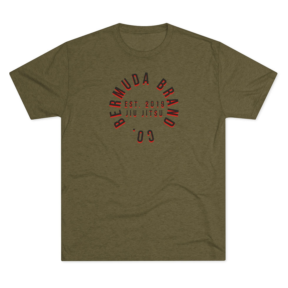 Thumbnail: "Jiu Jitsu & Repeat" - Tri-Blend Crew Tee - Bermuda Brand Co. 