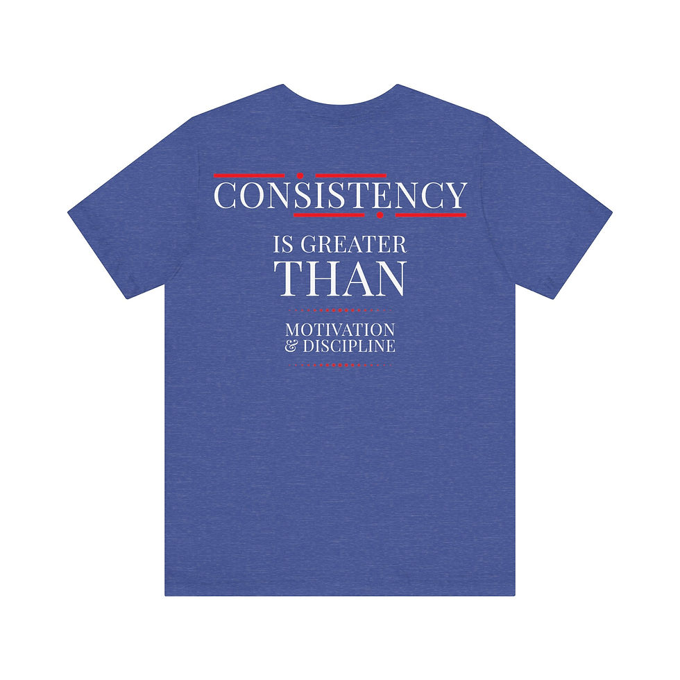 Thumbnail: Unisex Jersey Short Sleeve Tee - "CONSISTENCY" - Bermuda Brand Co.