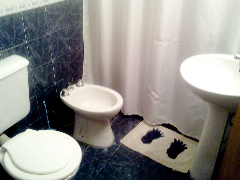 BAÑO DEPARTAMENTO HOSTEL CORDOBA