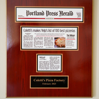 A Portland Press Herald write up at Coletti's Pizza in Biddeford, Maine.