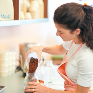 Owner Jacqui DeFranca at Sweetcream Dairy, Biddeford, Maine.
